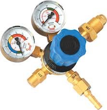 MISATU ARGON Double Gauge Regulator With Flow Meter Misatu Get Best Price