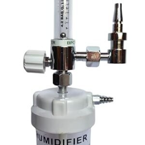 BPC Oxygen Flow Meter With Humidifier Bottle L-Type Adapter Connector
