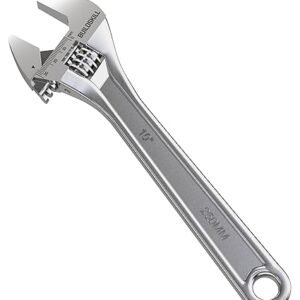 BUILDSKILL 10-Inch 250mm Adjustable wrench  Chrome vanadium steel Professional & home use  Single sided Rust resistant plumbing tools  Adjustable spanner with lasered scale 6months warranty Get Best Offer