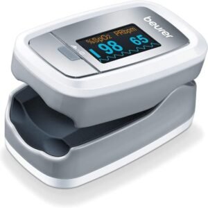 Pulse Oximeter Blood Oxygen Beurer PO 30 Saturation & Heart Rate Monitor 3-Years Warranty Color Grey