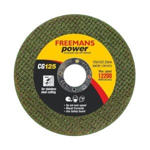 FREEMANS 5-Inch Double Net Cut off Wheels for Metal and Stainless Steel Cutting using Angle Grinder Green