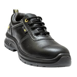 Hillson Clawz Safety Shoe for Men CL-02 Most Comfortable Industrial Footwear with Orthobounce in-Socks Dual Density Sole Steel Toe Protection Heat Water & Oil Resistan Black