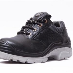 Hillson Nucleus Leather Safety Shoes Steel Toe Safety Shoes Dual Density with U-P Sole Black & White