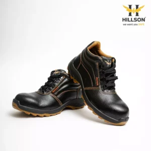 Hillson Workout Steel Toe Safety Shoes Dual Density with High Ankle PVC Sole Yellow