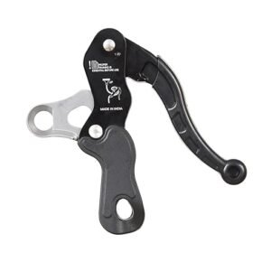 KARAM Grip Desender Advanced Climbing Gear for Safe Vertical Descents with Steel Quarter Turn Locking Karabiner Durable Lightweight Ideal for Climbing Caving & Rescue Mission PN401-PN113