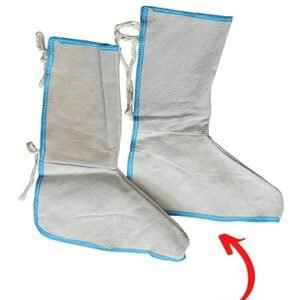 LEATHER LEG GAURD Long Leg Guard Made of Split Leather Shoe Protector Heat and Abrasion Resistant Welding Spats Shoes Cover Welder Working Tool 1pair Price