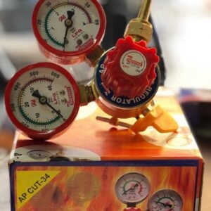 A-ONE PRESTIGE LPG GAS Double Gauge Regulator With Knob On-Off Heavy Duty Get Best Price