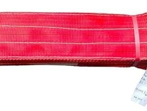Lifting Belt Polyester Webbing Sling Belt 5-Ton 5000 kg Load Capacity for Lifting and Pulling Vehicle Red Color 2meter