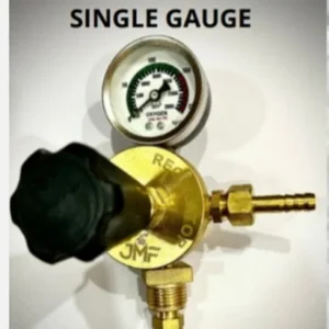 JMF OXYGEN Single Stage Single Gauge Meter Gas Regulator Brass Body