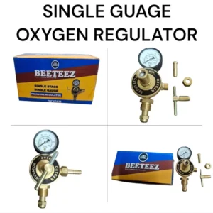 BEETEEZ OXYGEN Single Stage Single Gauge Meter Gas Regulator Brass Body
