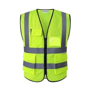 Safety Jacket for Men and Women Reflective uniformer Premium High Visibility Ideal Unisex Safety Jacket for Civil Engineer Used in Airport Construction Traffic
