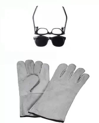 Tosh Weld ARC-200 IGBT Welding Machine 230V 200A Yellow With Black Googles Leather Gloves And 10pcs Welding Rod Get Best Price 5100/. - Image 2