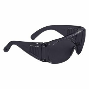 VENUS E-603 GHC-Over Spectacle Safety Eyewear-ISI Certified Fits Over Prescription Glasses Hard Coated Anti-Scratch Dark Lens with UV Protection & High Impact