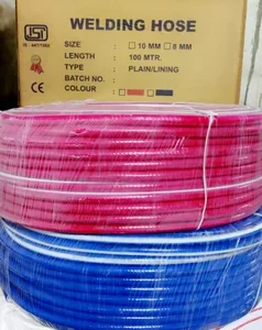 ATUL ARC Welding Hose Pipe ISI Certified Hose For Gas Welding & Cutting Equipment Welding Machine Cutting Machine High Pressure Hose Pipe Red+Blue Per Meter 45/.