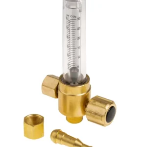 Argon Co2 Flow Meter For Gas Welding Brass Body Unbreakable Tube Glass