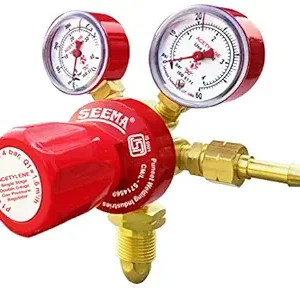 SEEMA Single Stage Double Gauge Regulator ISI Mark D-A Acetylene Gas Regulator