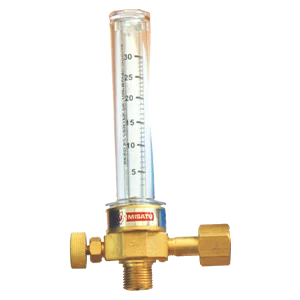 MISATU Argon Co2 Flow Meter For Gas Welding Brass Body Unbreakable Tube Glass