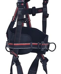 KARAM SAFETY BELT Full Body Work Positioning Adjustable Safety Harness for Fall Arrest & Work Positioning Type of Attachments Construction Harness & Fall Protection PN42