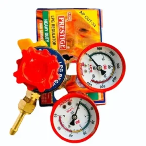 AP CUT-34 LPG GAS Regulator Double Gauge Regulator With Knob On-Off Heavy Duty Get Best Price