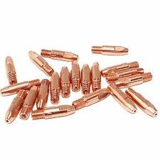 MIG Tips M6-1.6MM-28MM 24KD Mig Welding Gun 08mm Copper Contact Tip For 15AK Torch Welders Accessories Consumables Spares