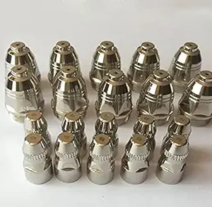 P-80 Plasma Nozzle Black Wolf Cutting Consumable Cutter Torch Nozzle Tips Electrode 1.5 mm Nozzle+Electrode CUT 80-100 AMP Plasma Cutting Torch 1