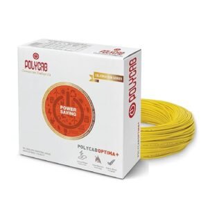 Polycab Wire Primma 90m 4sqmm Heat Resistant Eco Friendly Lead free PVC insulation Mositure resistant Flame Retardant 99.97% Electrolytic Grade Copper Yello