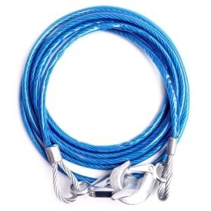 VRT Car Towing CableTowing Rope 4Meter Stainless Steel Wire for All Cars Vehicals with Both Side Hooks Tow Capacity 5-Ton Get Best Price