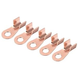 200Amp Open End Copper Crimp Terminal Lugs AWG 6-2 Battery Cable Connector 5pcs