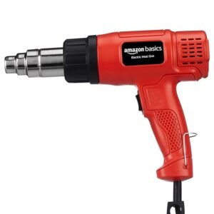 Airflow 1700W Heat Gun Dual Temperature & Airflow Control ABS Body Hot Air Gun for Paint Removal Plastic Welding & Shrinking Red