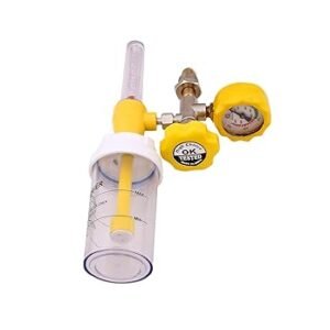 NAGDEVI Oxygen Flow Meter With Humidifier Bottle Flowmeter For Oxygen Cylinder Humidifier Bottle o2 Regulator Oxygen Flow Meter With Fine Adjustment Valve