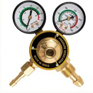 K K TECH Nitrogen Double Gauge Gas Regulator Single Stage Double Gauge Regulator Industrial Welding Products