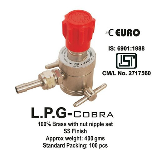 EURO WELD LPG Regulator ISI H.P Regulator LPG Adopter Industrial Welding Products