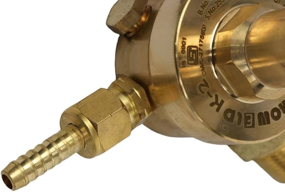 EURO WELD LPG Single Meter Regulator H.P Regulator LPG Adopter Industrial Welding Products - Image 4