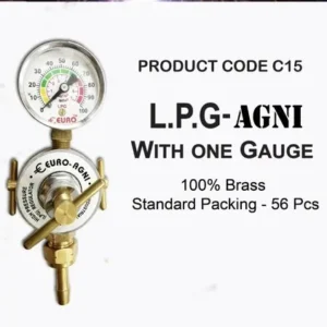 EURO WELD LPG Single Meter Regulator H.P Regulator LPG Adopter Industrial Welding Products