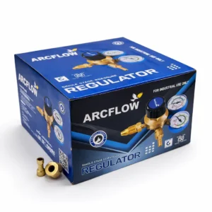 ARCFLOW Oxygen Double Gauge Gas Regulator Single Stage Double Gauge Regulator Industrial Welding Products