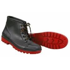 MANGLA Land River Soft PVC Steel Toe Rain Safety Shoes Black