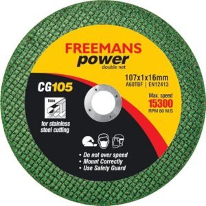 FREEMANS 4-Inch Double Net Cut off Wheels for Metal and Stainless Steel Cutting using Angle Grinder Green Pack of 50 Pieces Get Best Offer