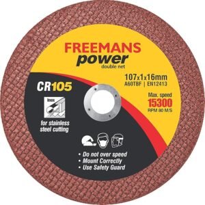 FREEMANS 4-Inch Double Net Cut off Wheels for Metal and Stainless Steel Cutting using Angle Grinder Red Pack of 50 Pieces